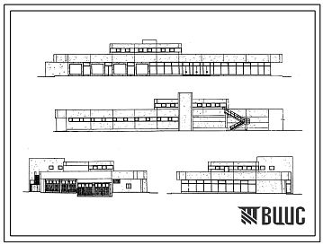Типовой проект IX-22-1 Магазин «Овощи-фрукты» торговой площадью 493 м2 для строительства в г. Москве. Выпуск 1978 года.